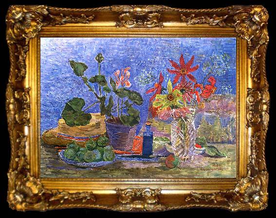 framed  Zygmunt Waliszewski Flowers and fruits, ta009-2